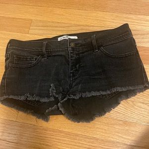 Black Hollister Jean Shorts